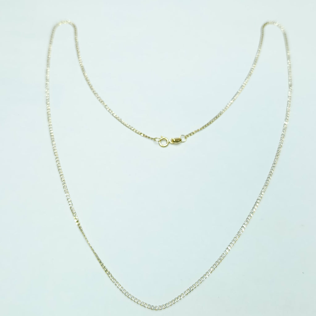 CADENAS BARBADA DIAMANTADA ORO 14K 2.2 (NUEVO)