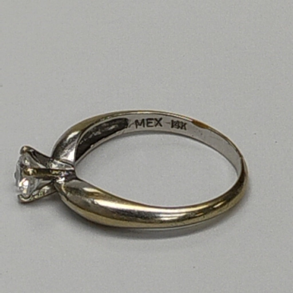 SOLITARIO ORO BLANCO 14 K 2,00 GRMS (SEMINUEVO)