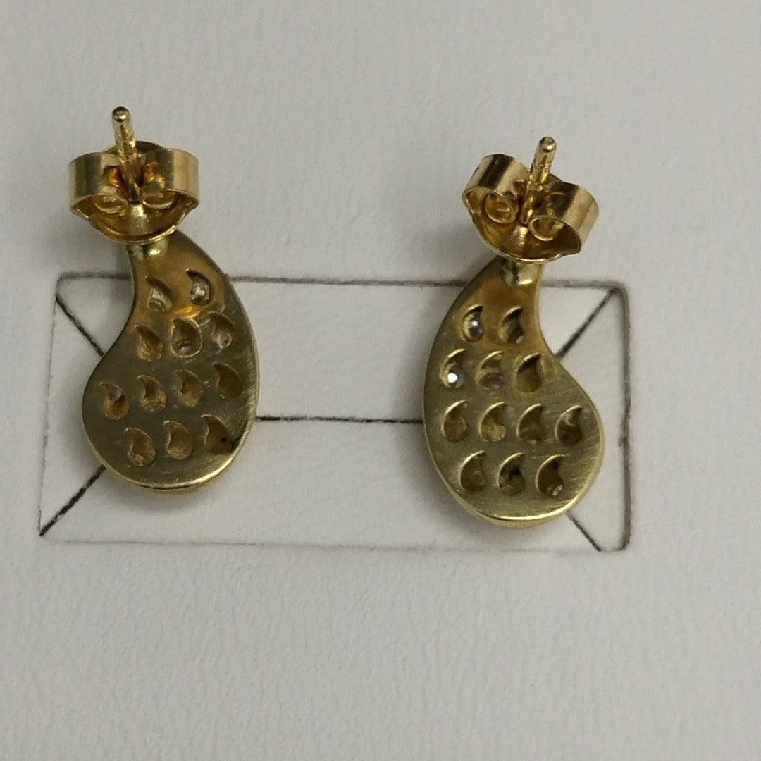 BROQUELES ORO 14K 2.1 (NUEVO)