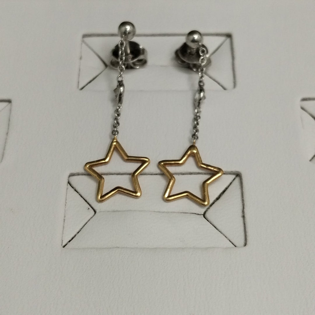 10295BRO00000B2362 FRD19 BROQUEL 2 OROS ESTRELLA COLGANTE ORO 14K 1.6GRS (NUEVO)