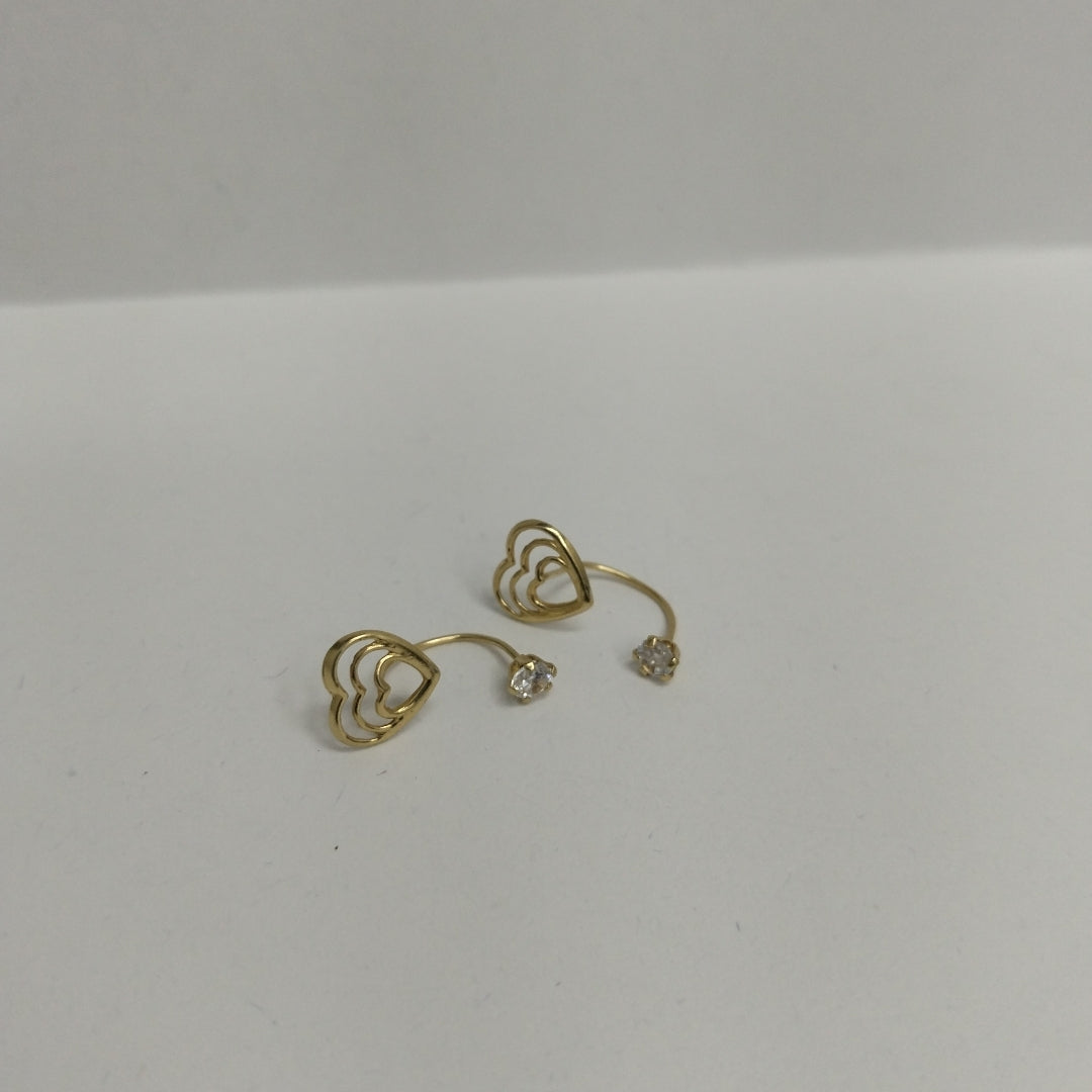 BROQUELES ORO 14K 1 GRS (NUEVO)