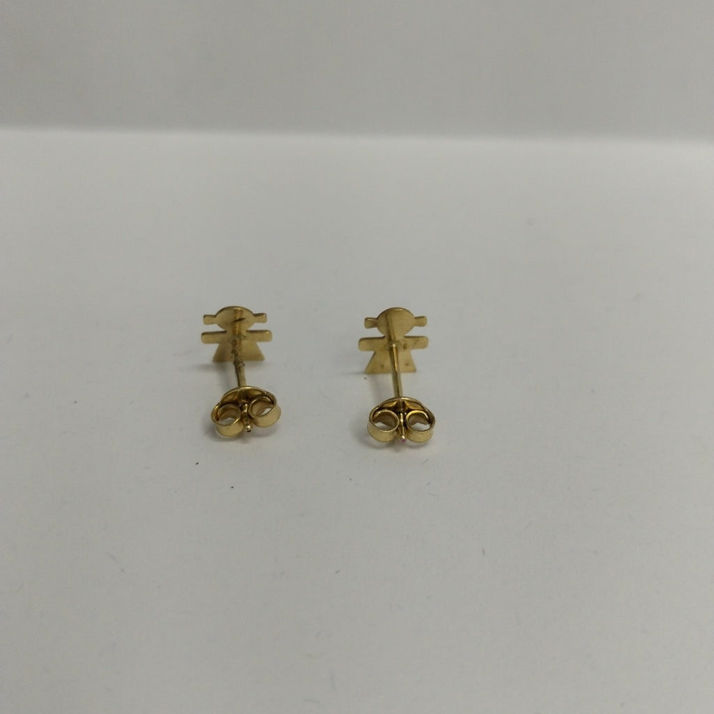 10295BRO00000B2364 FRD19 BROQUEL DE NIÑA CON COLITAS ORO 14K 1GRS (NUEVO)