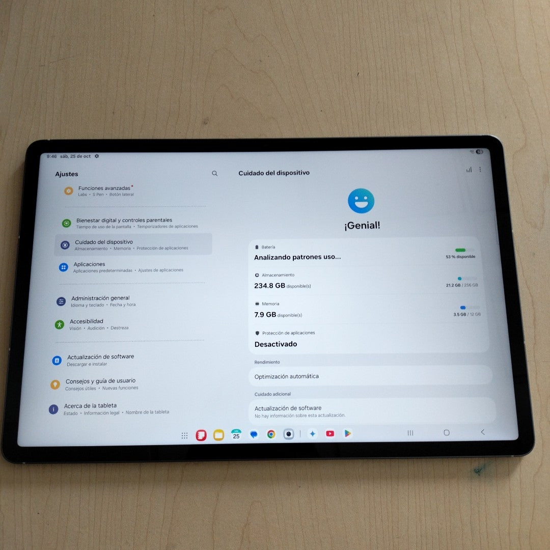 TABLETA SAMSUNG GALAXY TAB S10 FE+ SM-X620 (2025) 256 GB 12 GB RAM (SEMINUEVO)