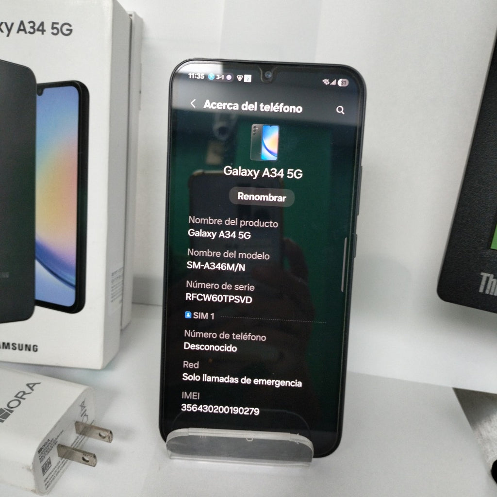 CELULAR SAMSUNG GALAXY A34 5G SM-A346M/N 128 GB 6 GB RAM (SEMINUEVO)