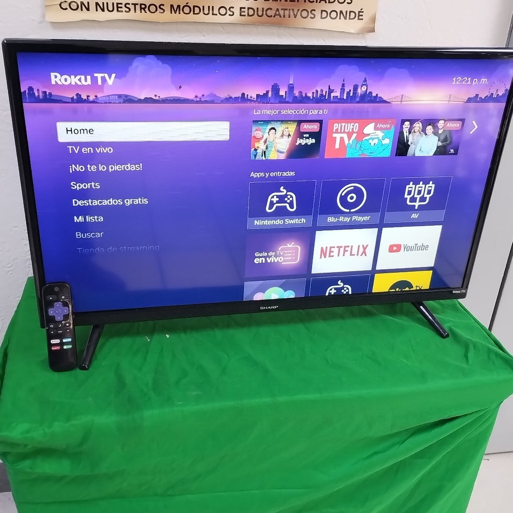 PANTALLA SHARP 2T-C32CF2UR (2020) 32" LED HD (SEMINUEVO)