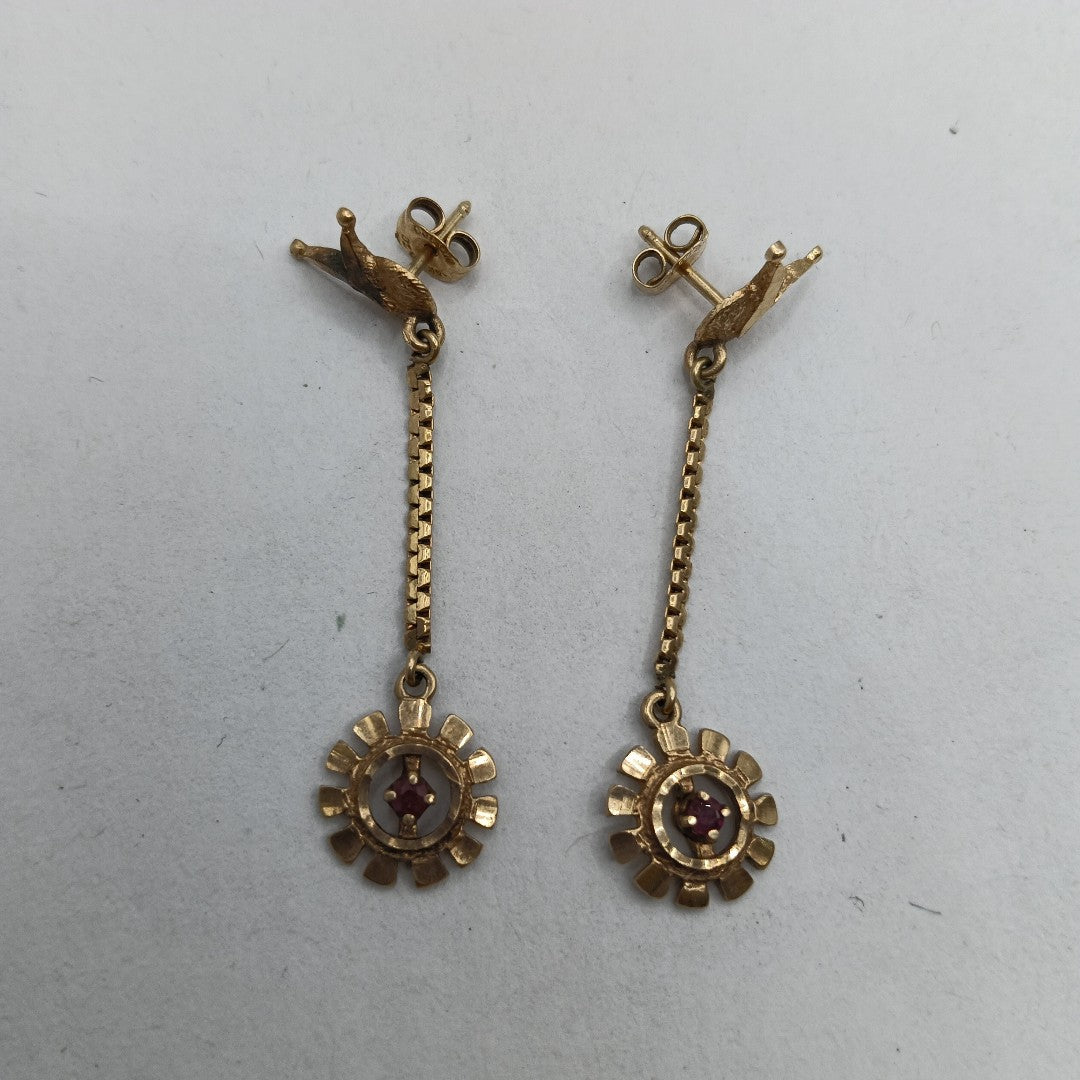 ARETES PAR ORO 10 K 4,20 GRMS (SEMINUEVO)