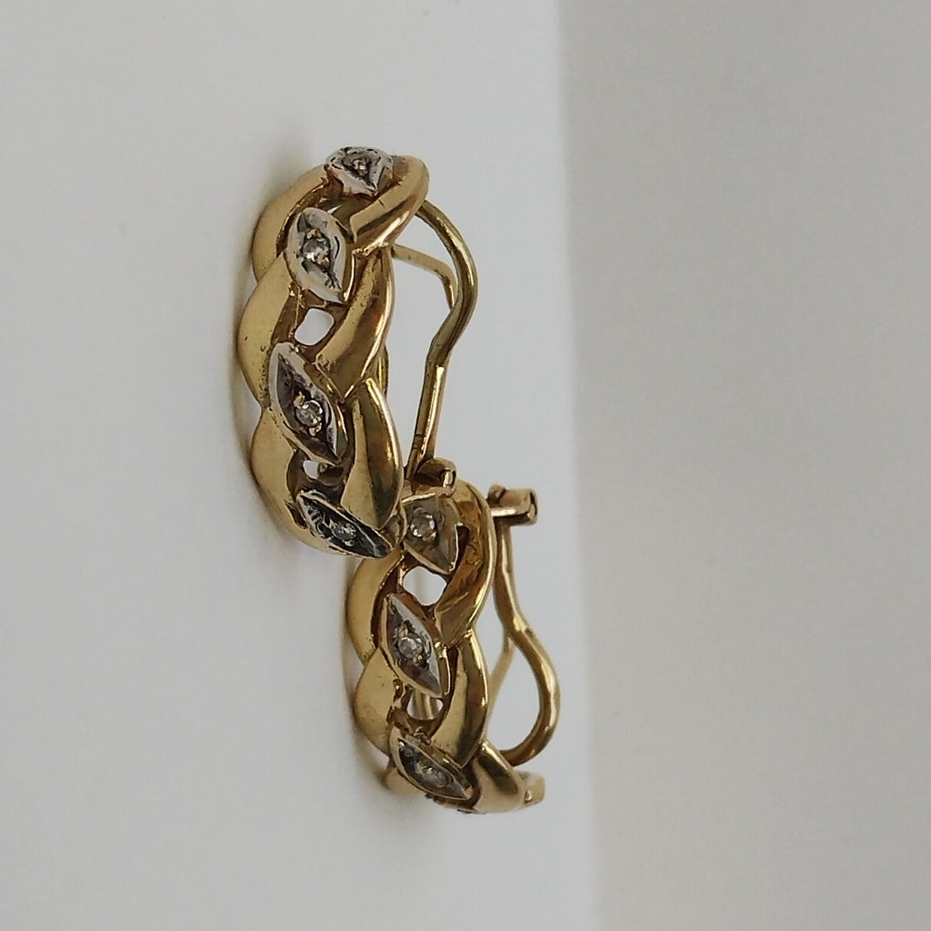 ARETES PAR ORO 14 K 7,10 GRMS (SEMINUEVO)