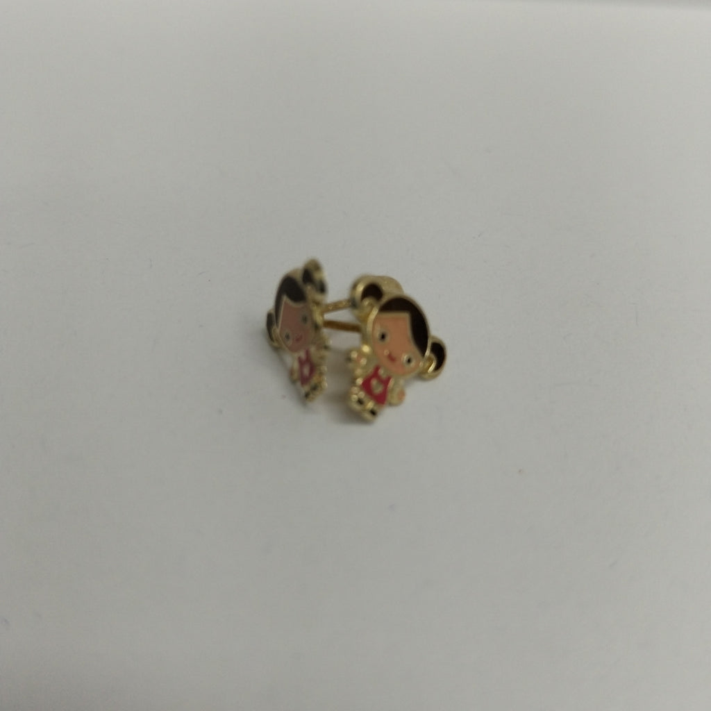 BROQUELES ORO 14K 1 (NUEVO)