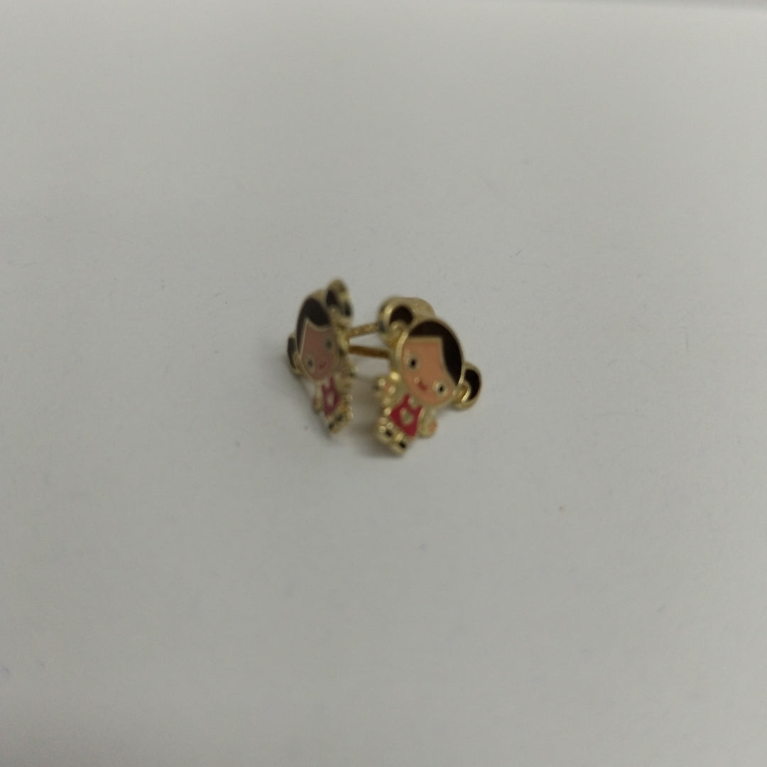 BROQUELES ORO 14K 1 (NUEVO)