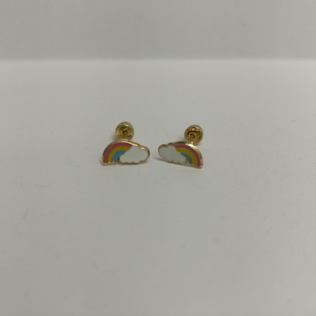 BROQUELES ORO 14K 1 (NUEVO)