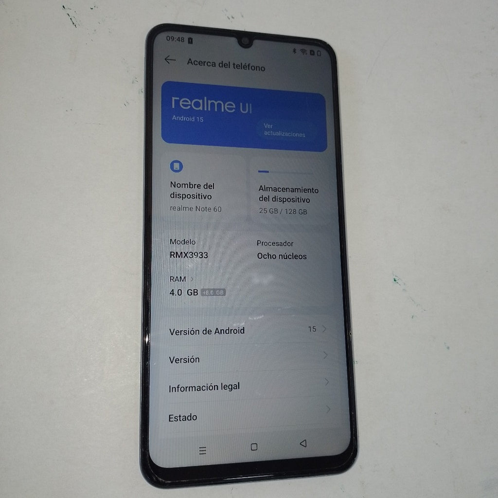 CELULAR REALME REALME NOTE 60-RMX3933(2023) 128 GB 4 GB RAM (SEMINUEVO)