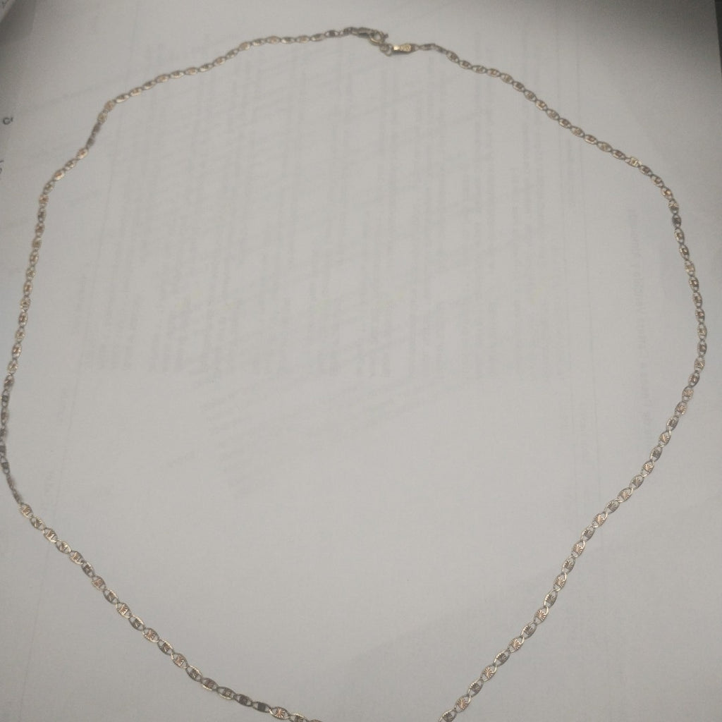 CADENA. ORO COMBINADO. 10 K 2.8 GRMS (SEMINUEVO)