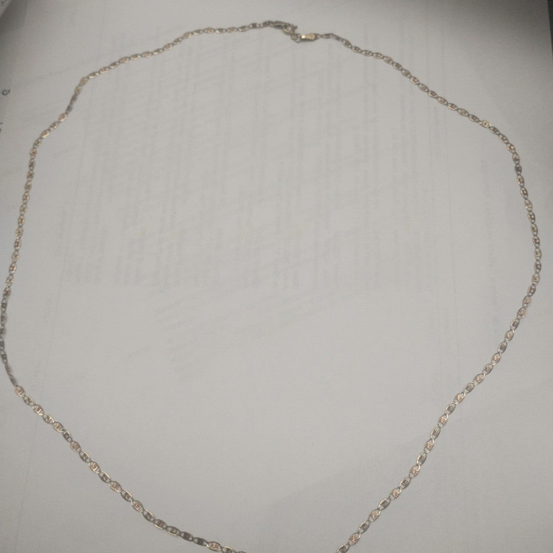 CADENA. ORO COMBINADO. 10 K 2.8 GRMS (SEMINUEVO)