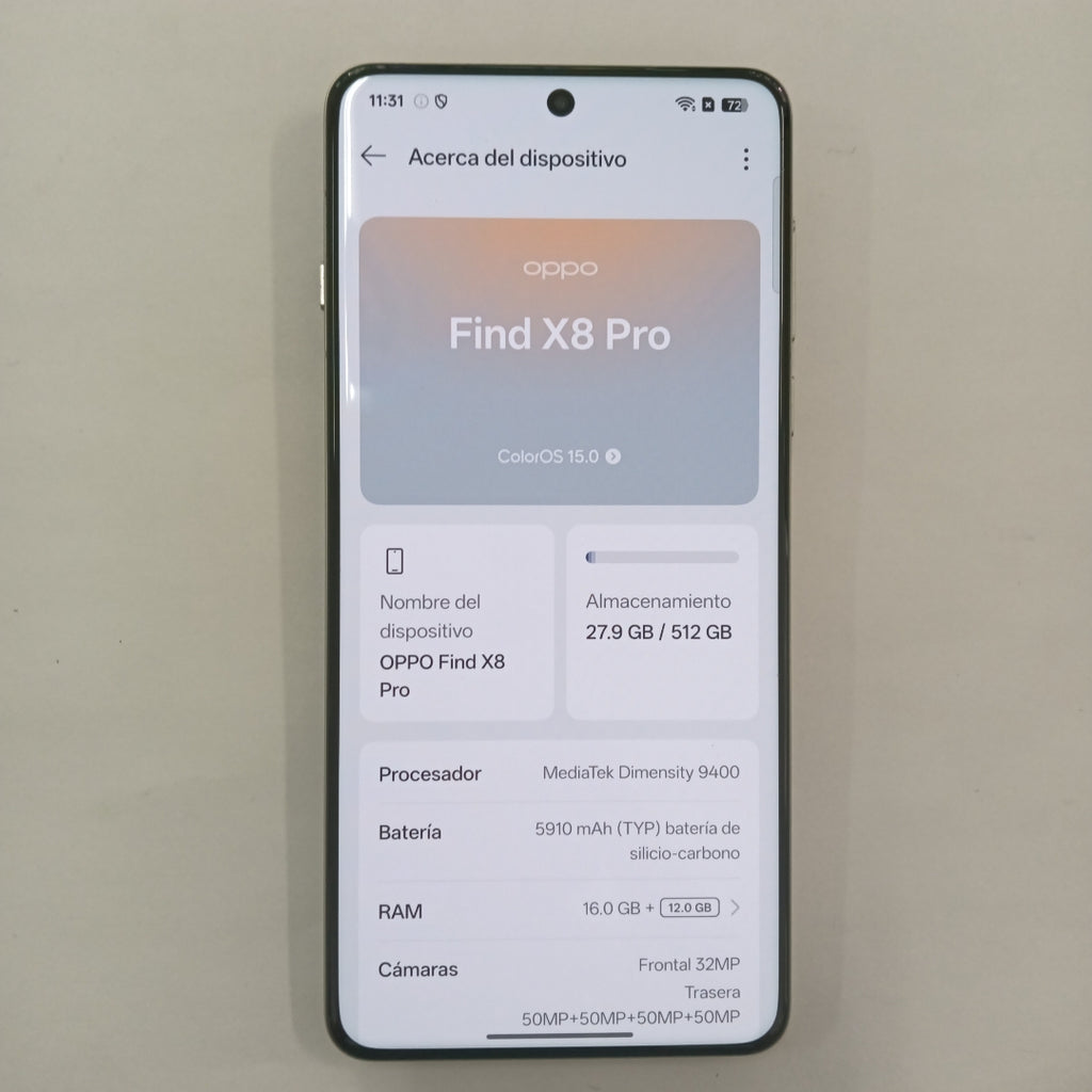 CELULAR OPPO  FIND X8 PRO CPH2659 512 GB 16 GB RAM (SEMINUEVO)