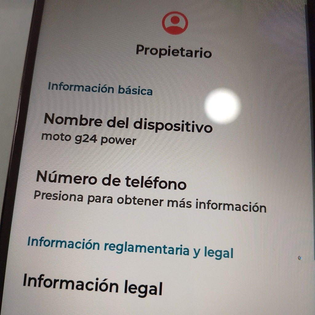 CELULAR MOTOROLA MOTO G24 POWER XT2425-1 (2024) 256 GB 4 GB RAM (SEMINUEVO)