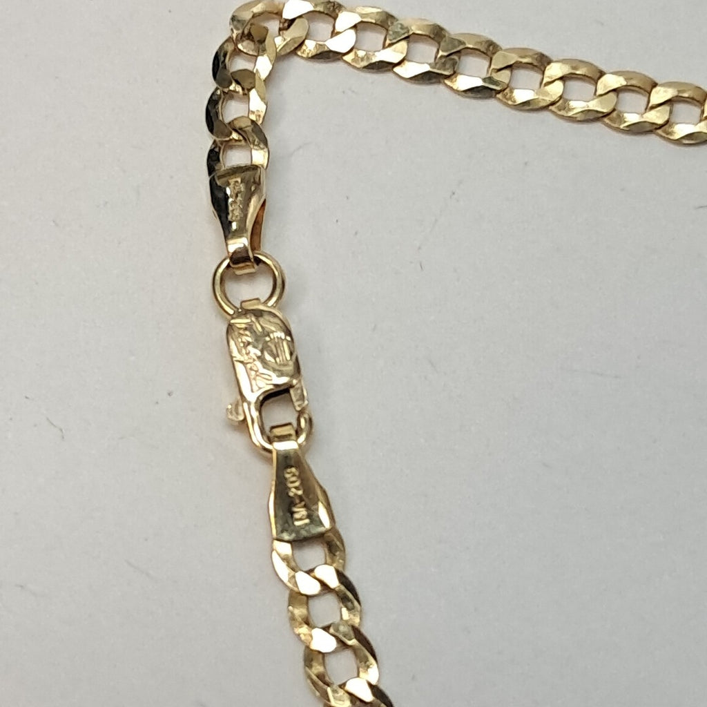 CADENAS BARBADA AMARILLA ORO 14K 7.5 (NUEVO)