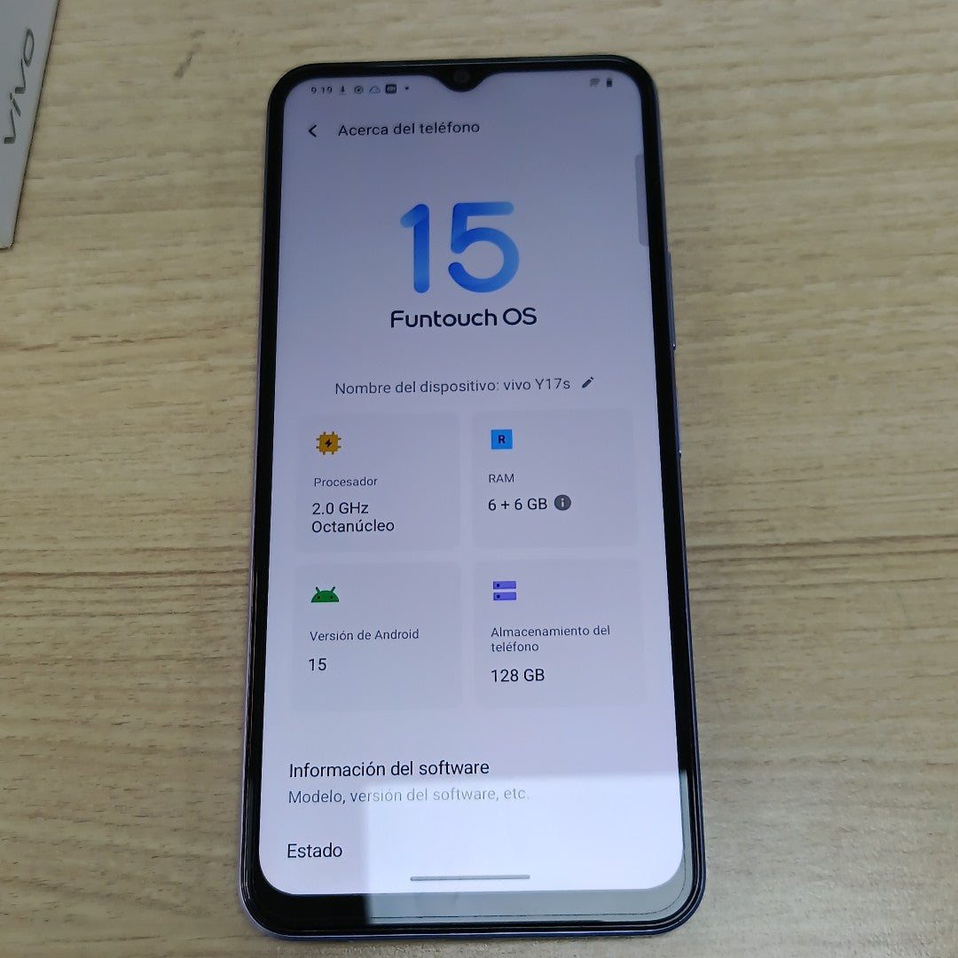 CELULAR VIVO Y17 S V2310 (2023) 128 GB 6 GB RAM (SEMINUEVO)