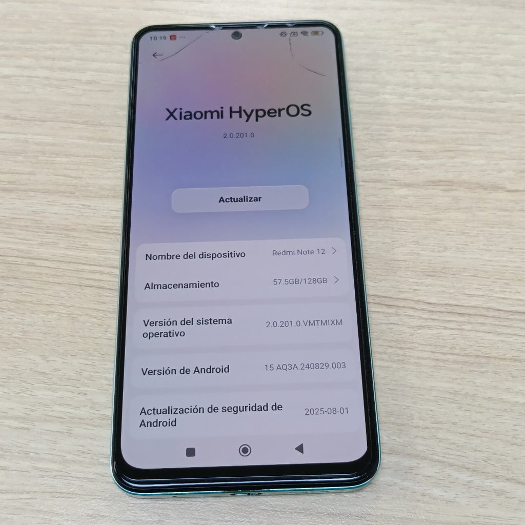 CELULAR XIAOMI REDMI NOTE 12 23028RA60L 128 GB 6 GB RAM (SEMINUEVO)