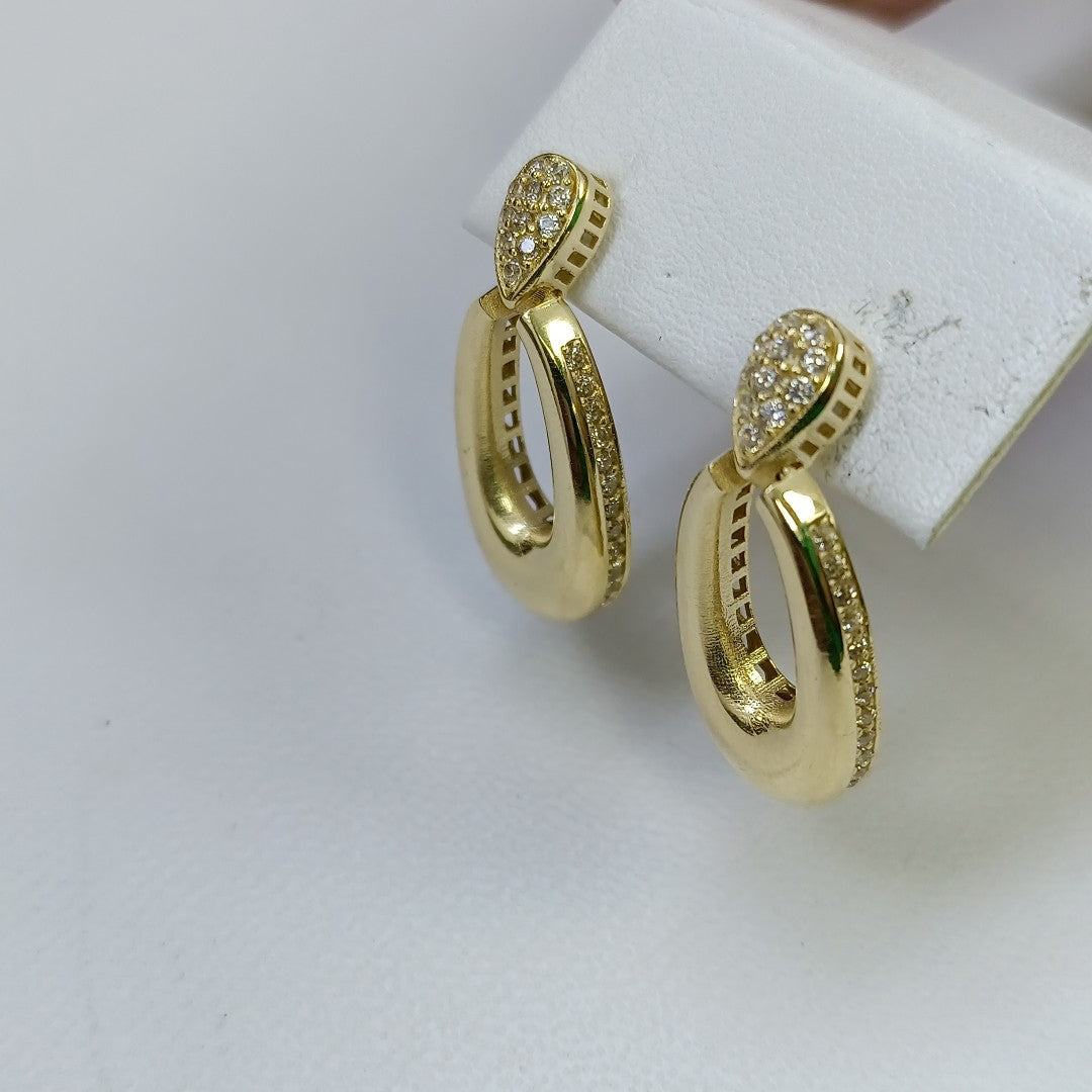 BROQUELES ORO 14K 4.3 (NUEVO)