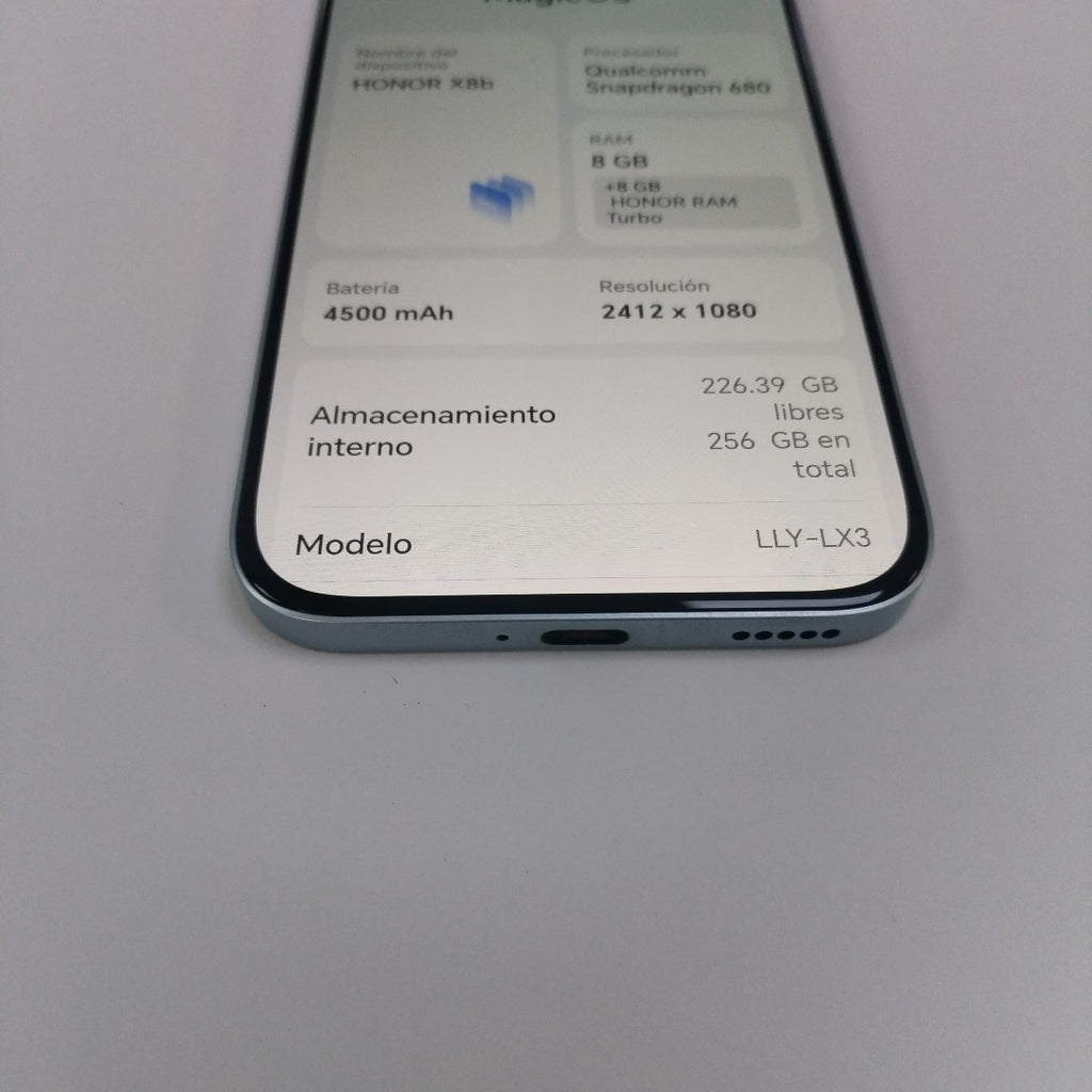 CELULAR HONOR X8B LLY-LX3 (2023) 256 GB 8 GB RAM (SEMINUEVO)