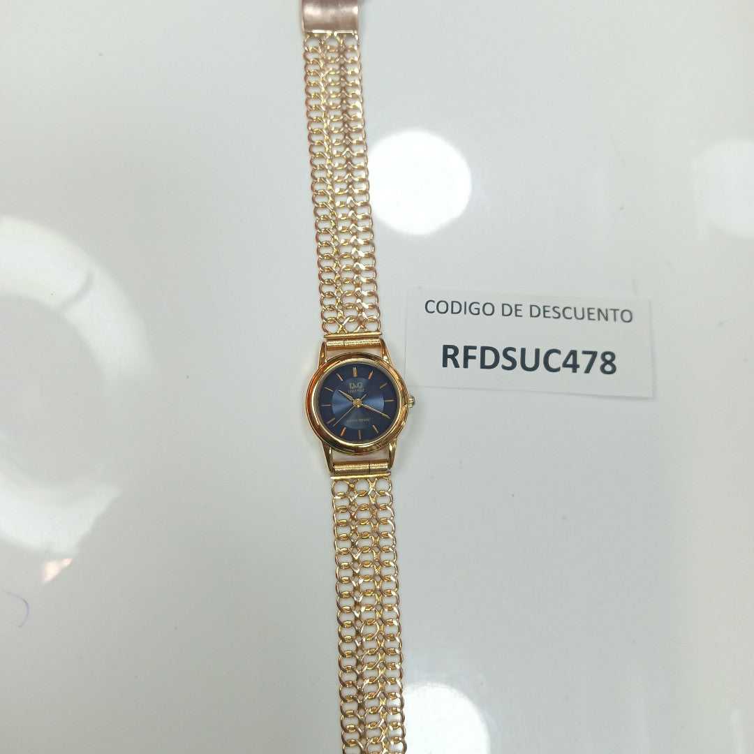 RELOJ CAJA ACERO PULSO ORO. ORO. 8 K 24.7 GRMS (SEMINUEVO)