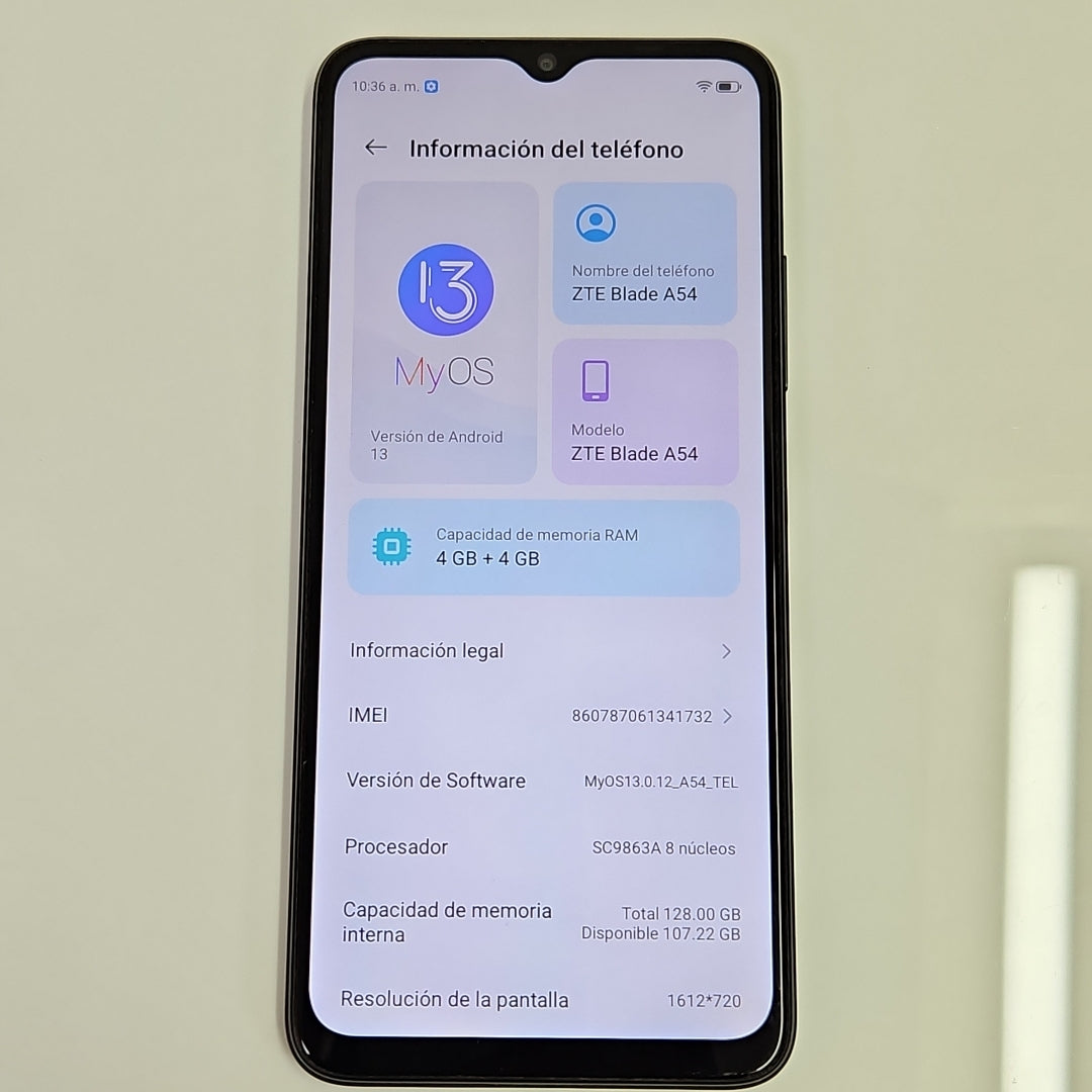 CELULAR ZTE BLADE A54 128 GB 4 GB RAM (SEMINUEVO)