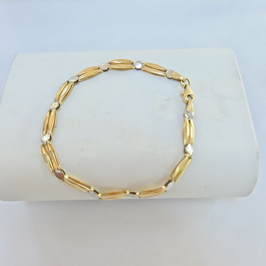 PULSERA. ORO COMBINADO. 14 K 3.8 GRMS (SEMINUEVO)