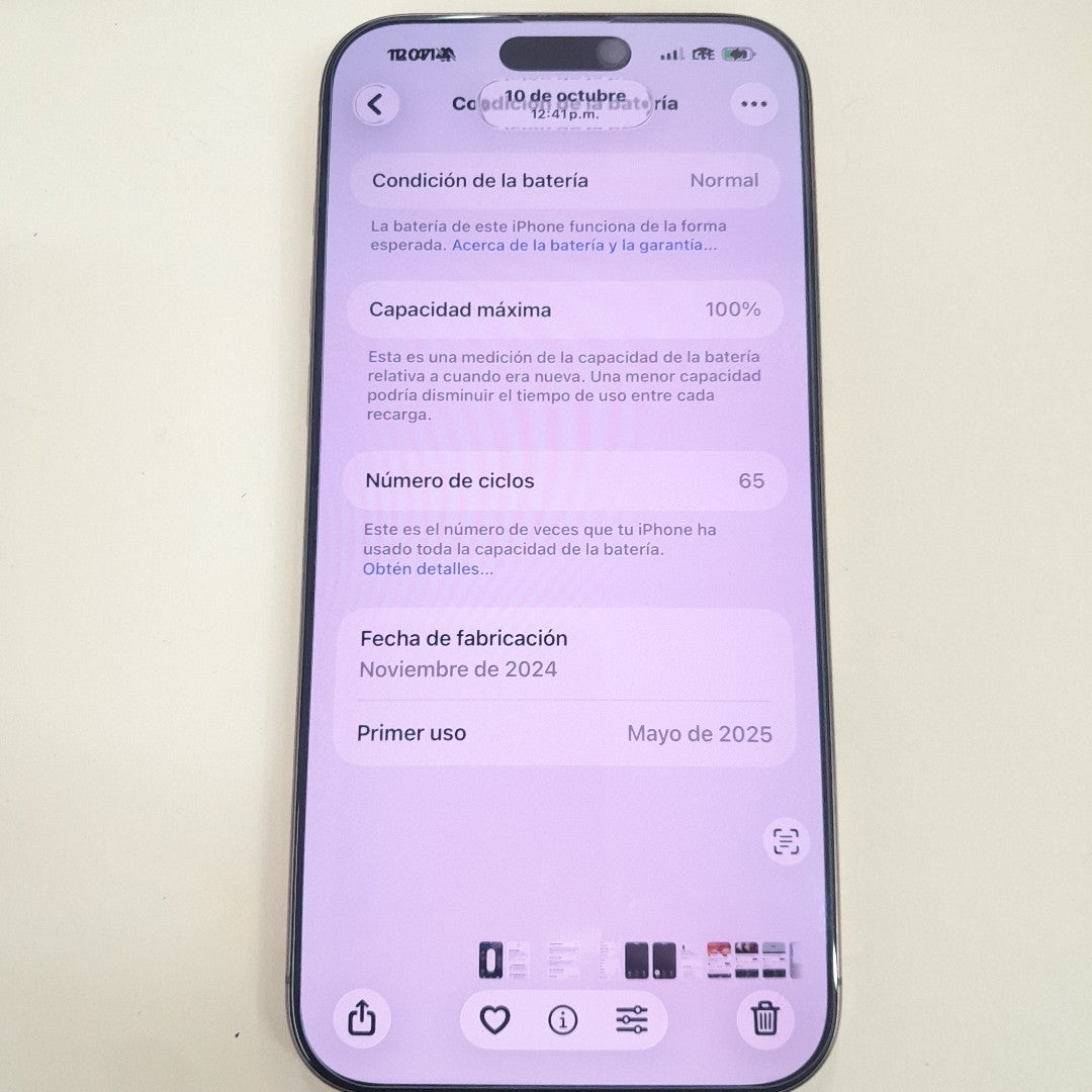 CELULAR APPLE IPHONE 16 PRO MAX A3296 (2024) 256 GB 8 GB RAM (SEMINUEVO)