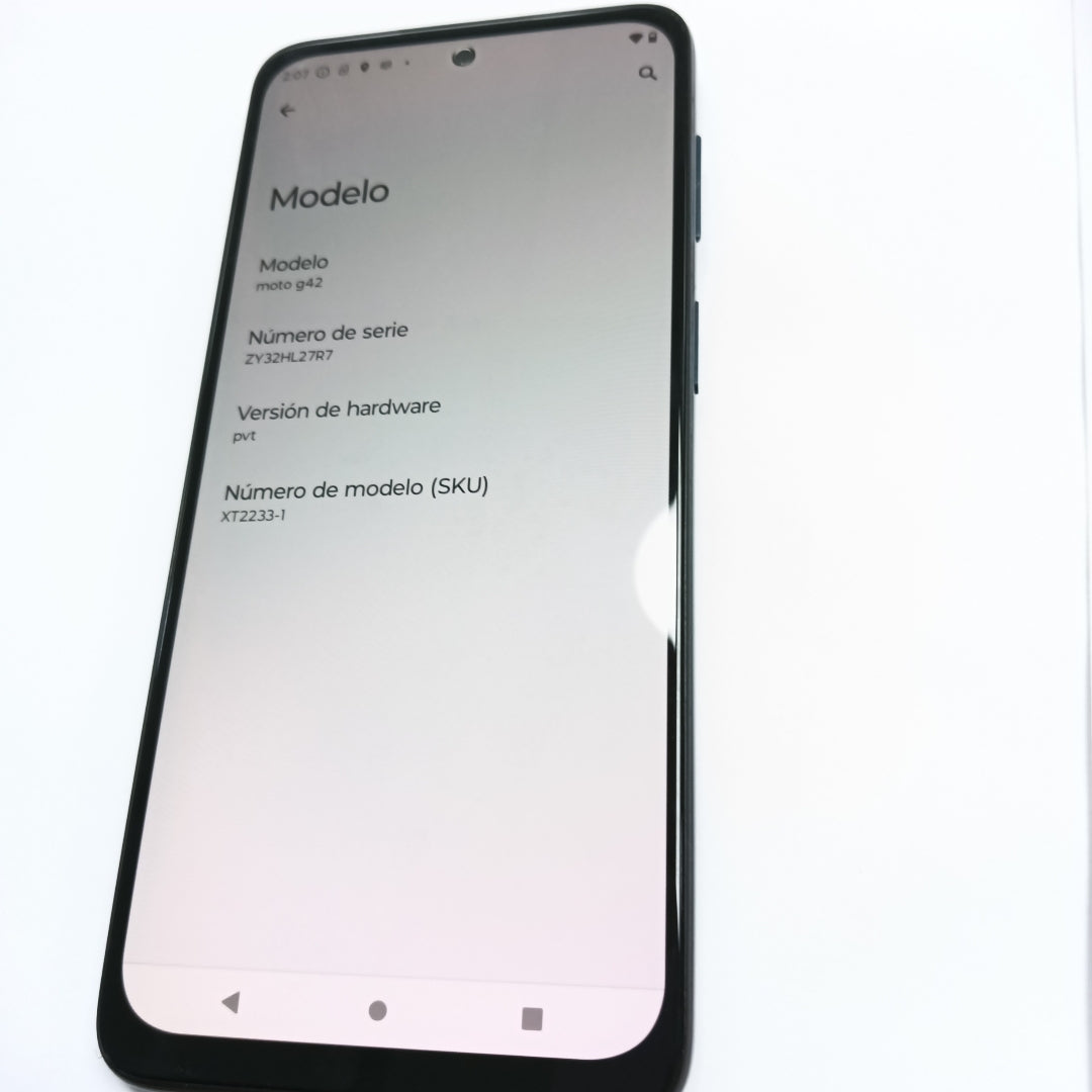 CELULAR MOTOROLA MOTO G42 XT2233-1 128 GB 4 GB RAM (SEMINUEVO)