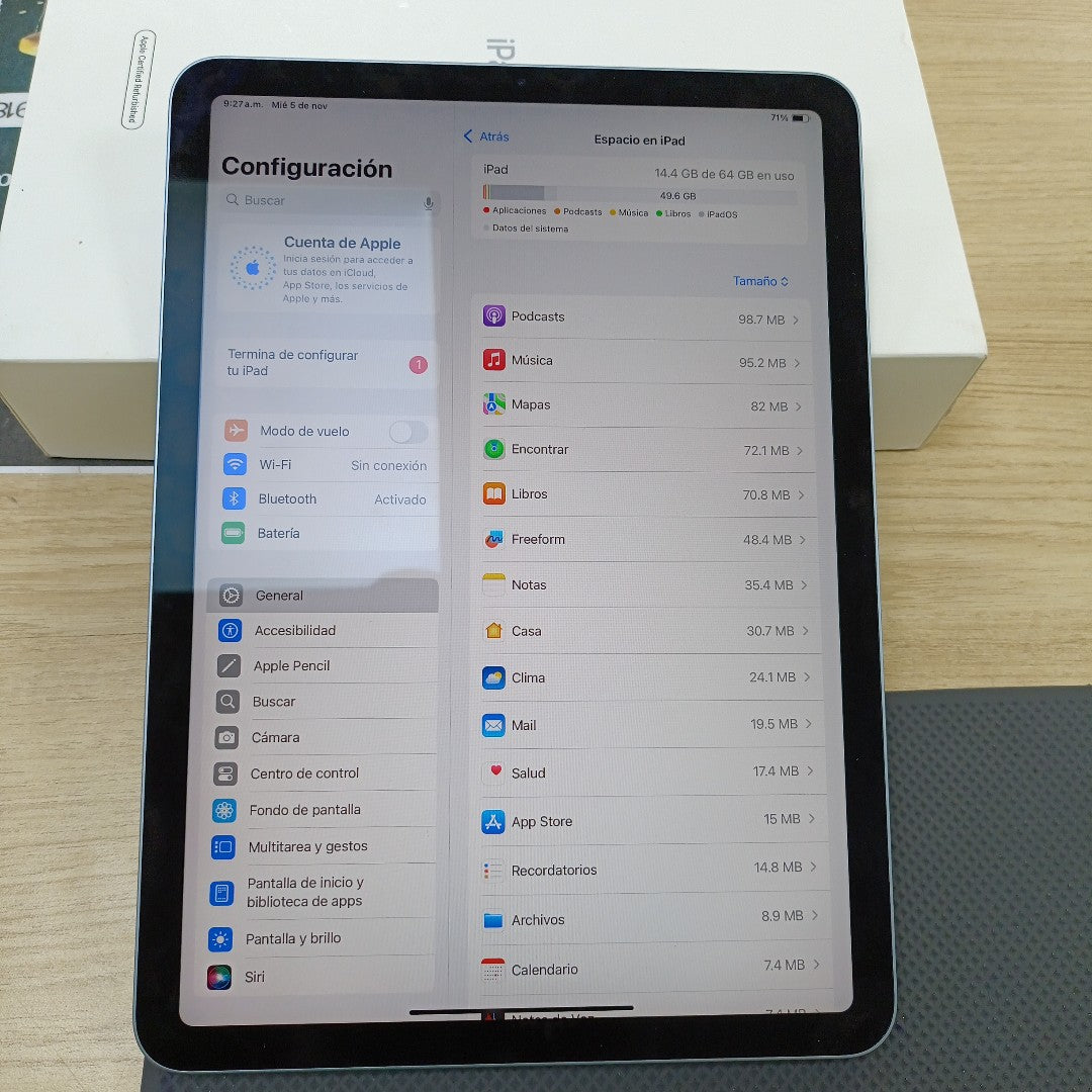 TABLETA APPLE IPAD AIR 4 A2316 64 GB 4 GB RAM (SEMINUEVO)