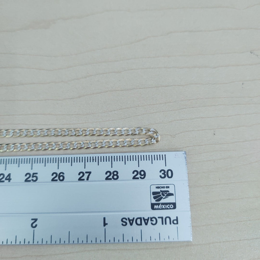 CADENAS BARBADA DIAMANTADA ORO 14K 6.5 (NUEVO)