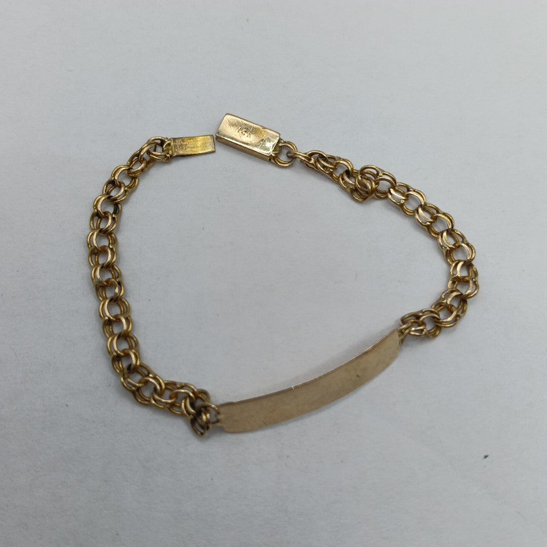 ESCLAVA. ORO. 14 K 3.8 GRMS (SEMINUEVO)