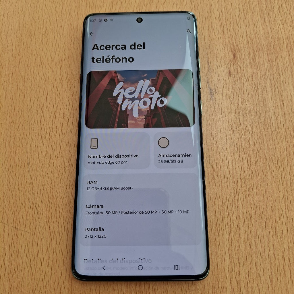 CELULAR MOTOROLA EDGE 60 PRO XT2507-1 (2025) 512 GB 12 GB RAM (SEMINUEVO)