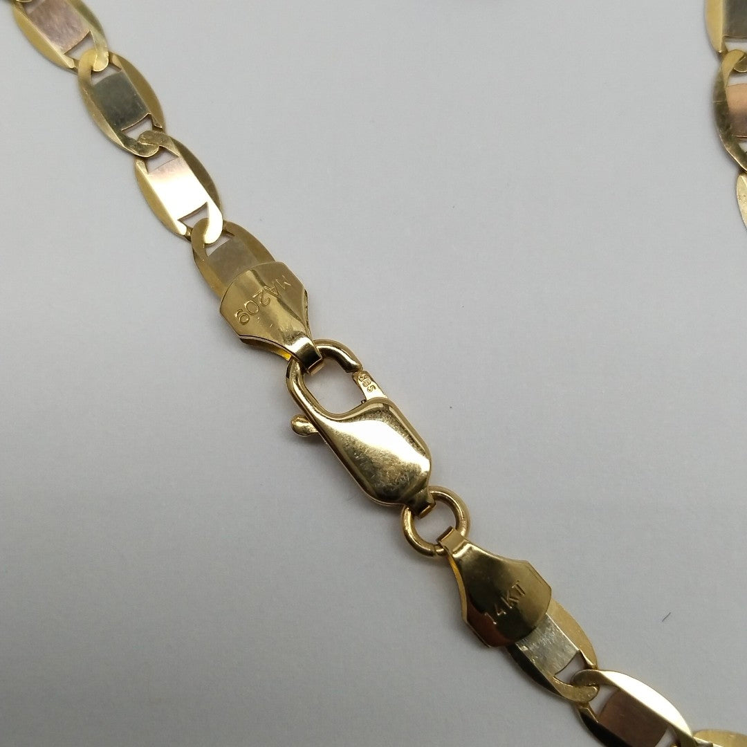 CADENAS VALENTINA/ESPEJO ORO 14K 10.5 (NUEVO)