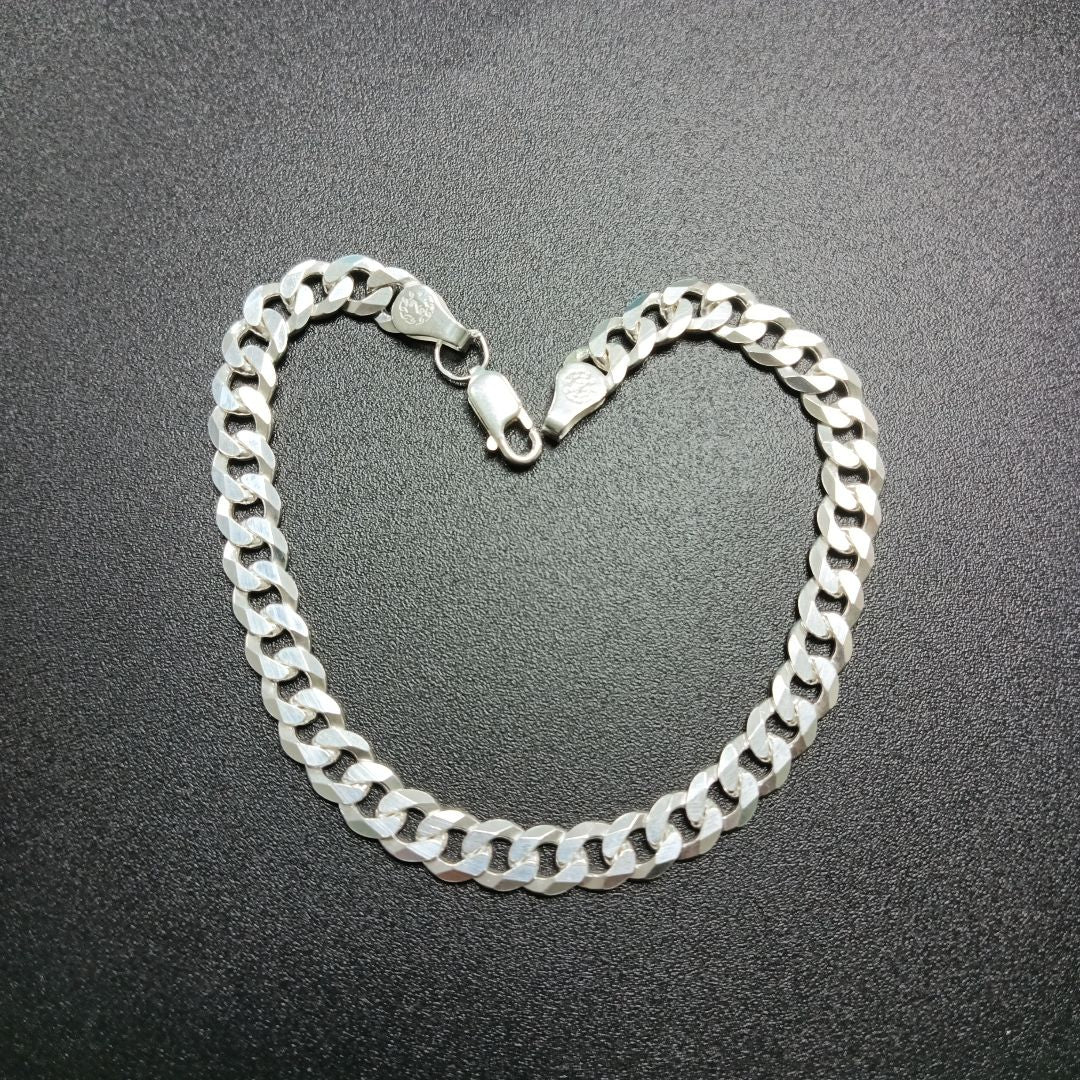 PULSERA BARBADA PLATA .925 10.7G (NUEVO)