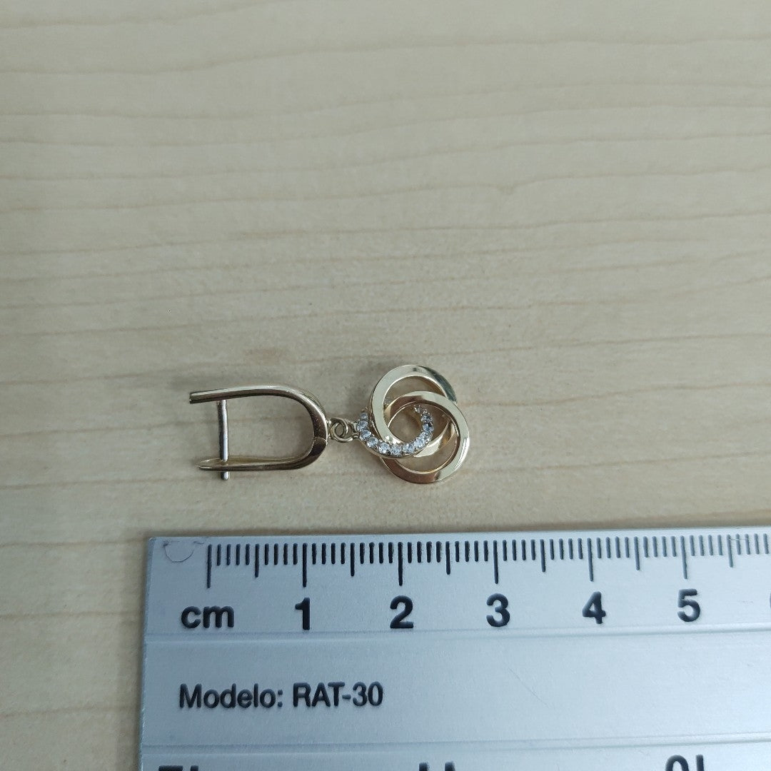 BROQUELES ORO 14K 3.3 (NUEVO)