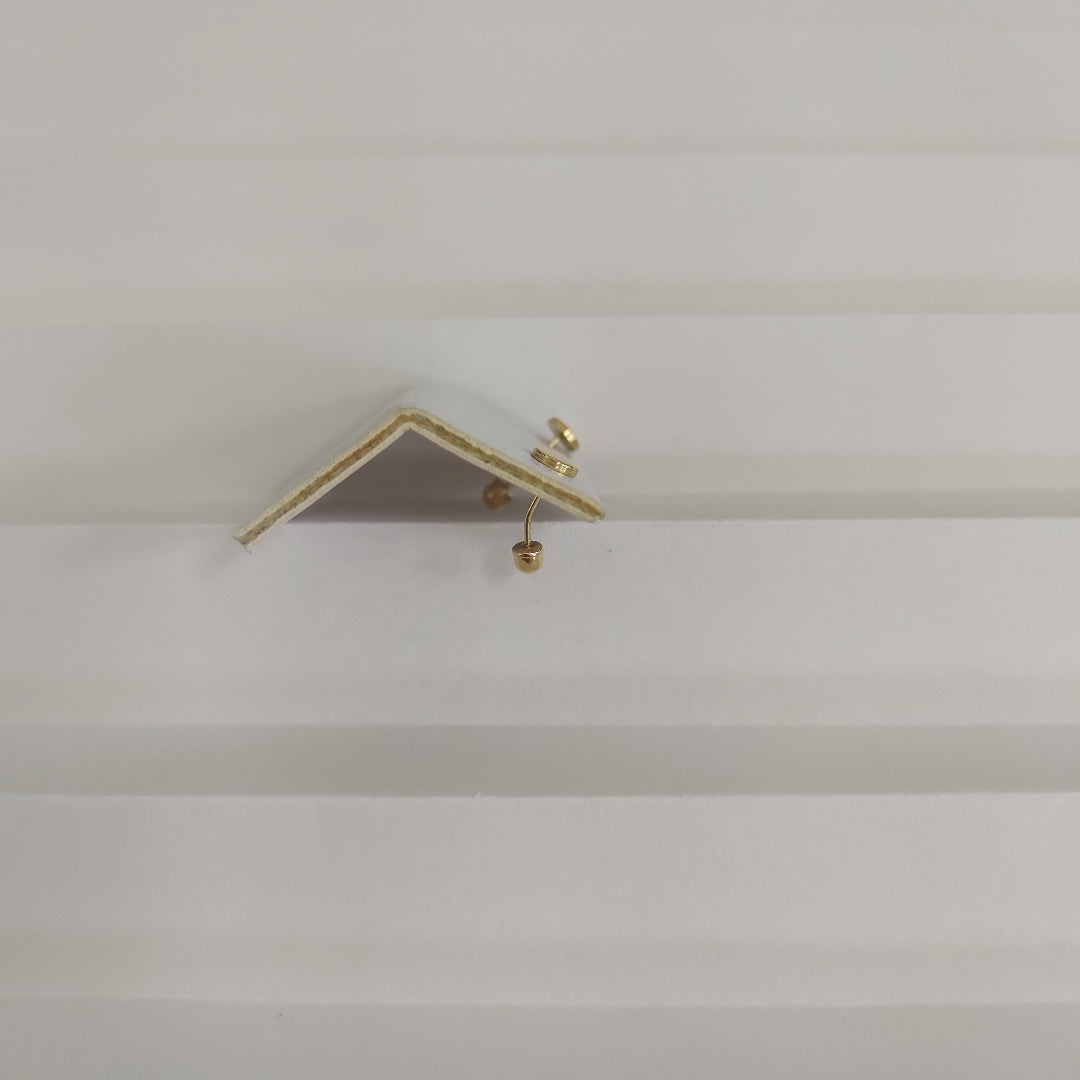 BROQUELES ORO 14K 1 (NUEVO)