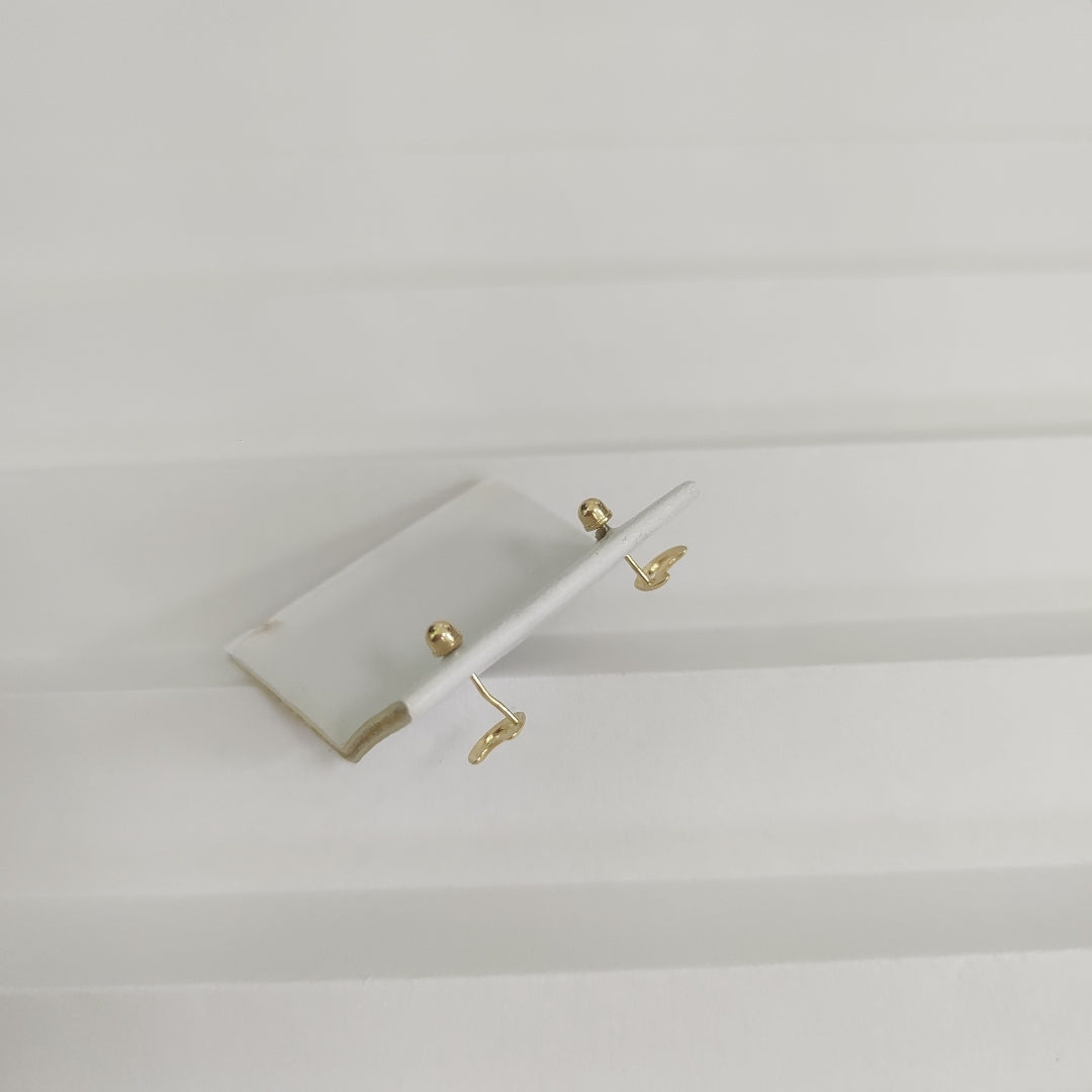 BROQUELES ORO 14K 1 (NUEVO)