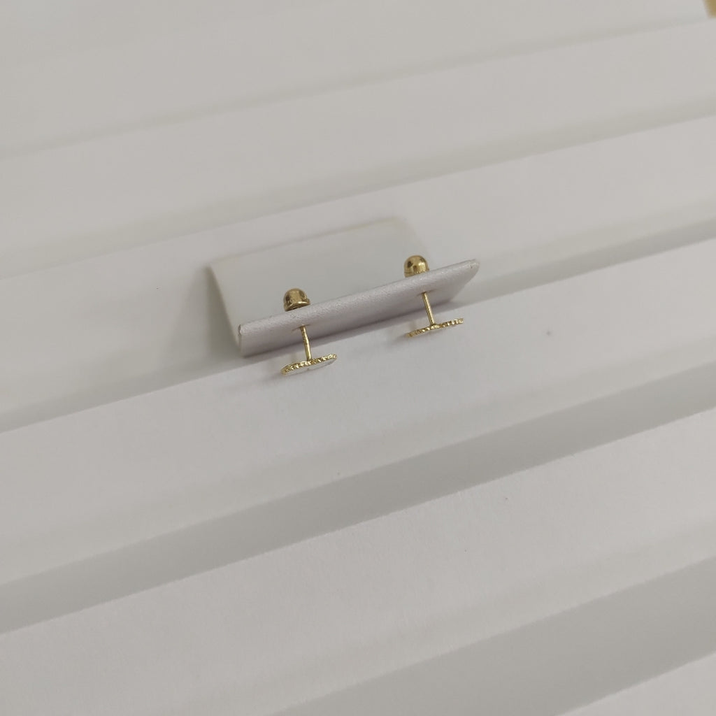 BROQUELES ORO 14K 1 (NUEVO)