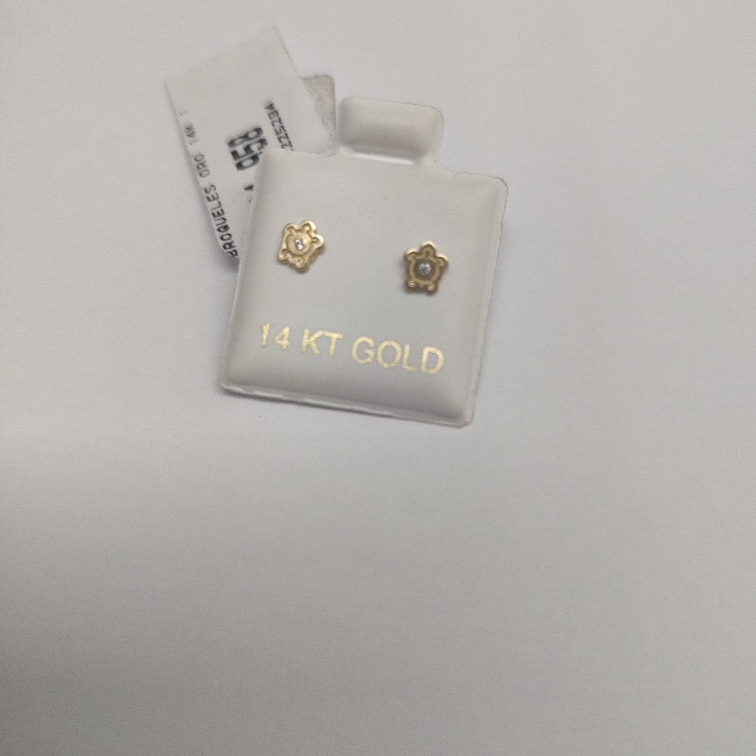 BROQUELES ORO 14K 1 (NUEVO)