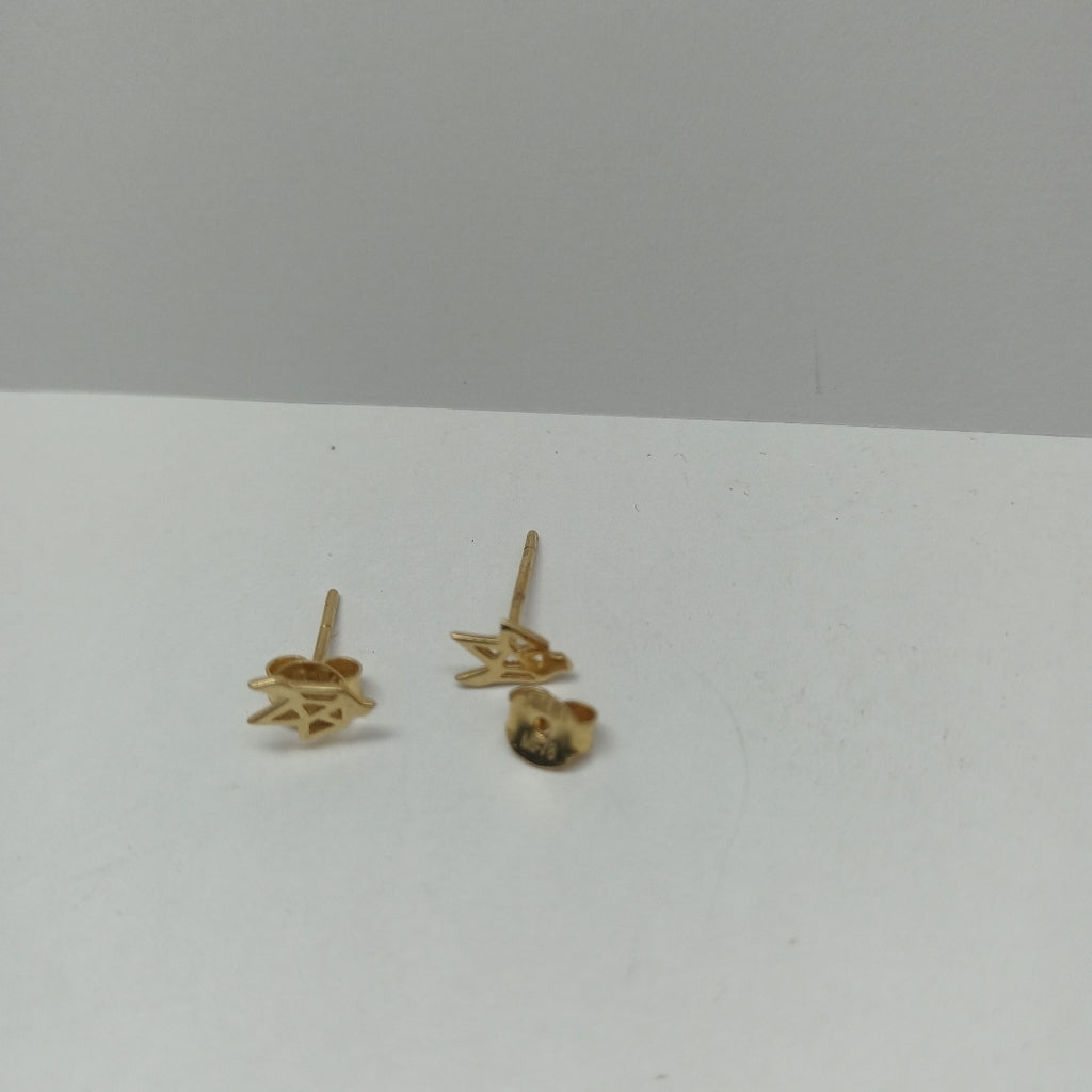 10003BRO38000B380 FRD3 BROQUEL EN FORMA GEOMETRICA PALOMA ORO 14K 0.8GRS (NUEVO)