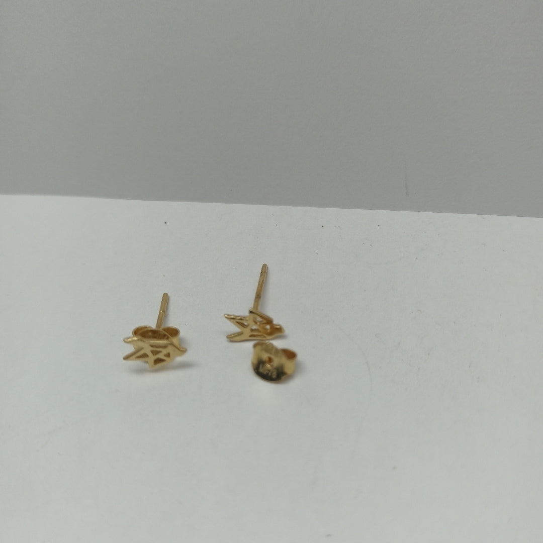 10003BRO38000B380 FRD3 BROQUEL EN FORMA GEOMETRICA PALOMA ORO 14K 0.8GRS (NUEVO)