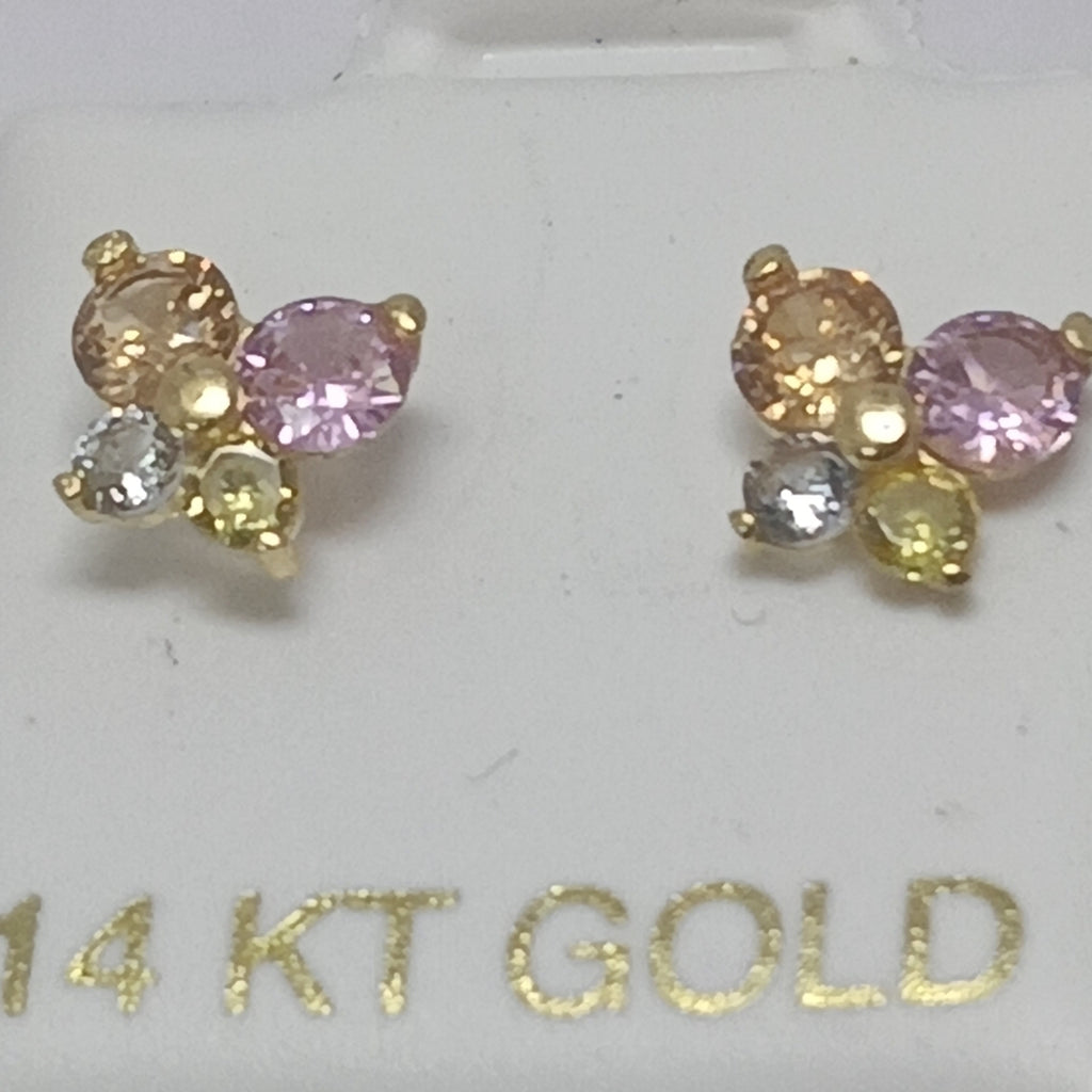 BROQUELES ORO 14K 1 (NUEVO)