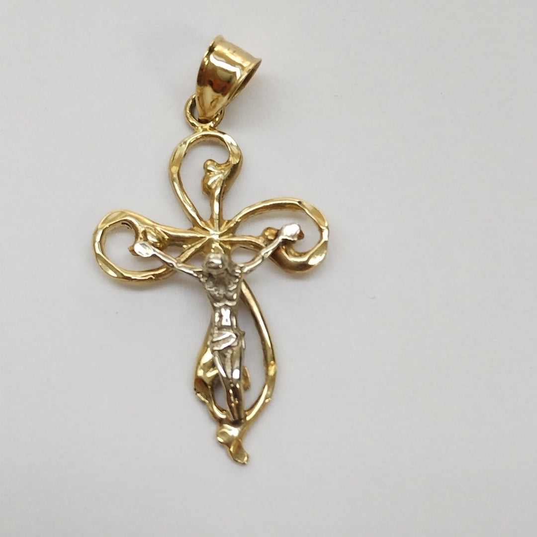 CRUCIFIJO. ORO. 14 K 2.7 GRMS (SEMINUEVO)