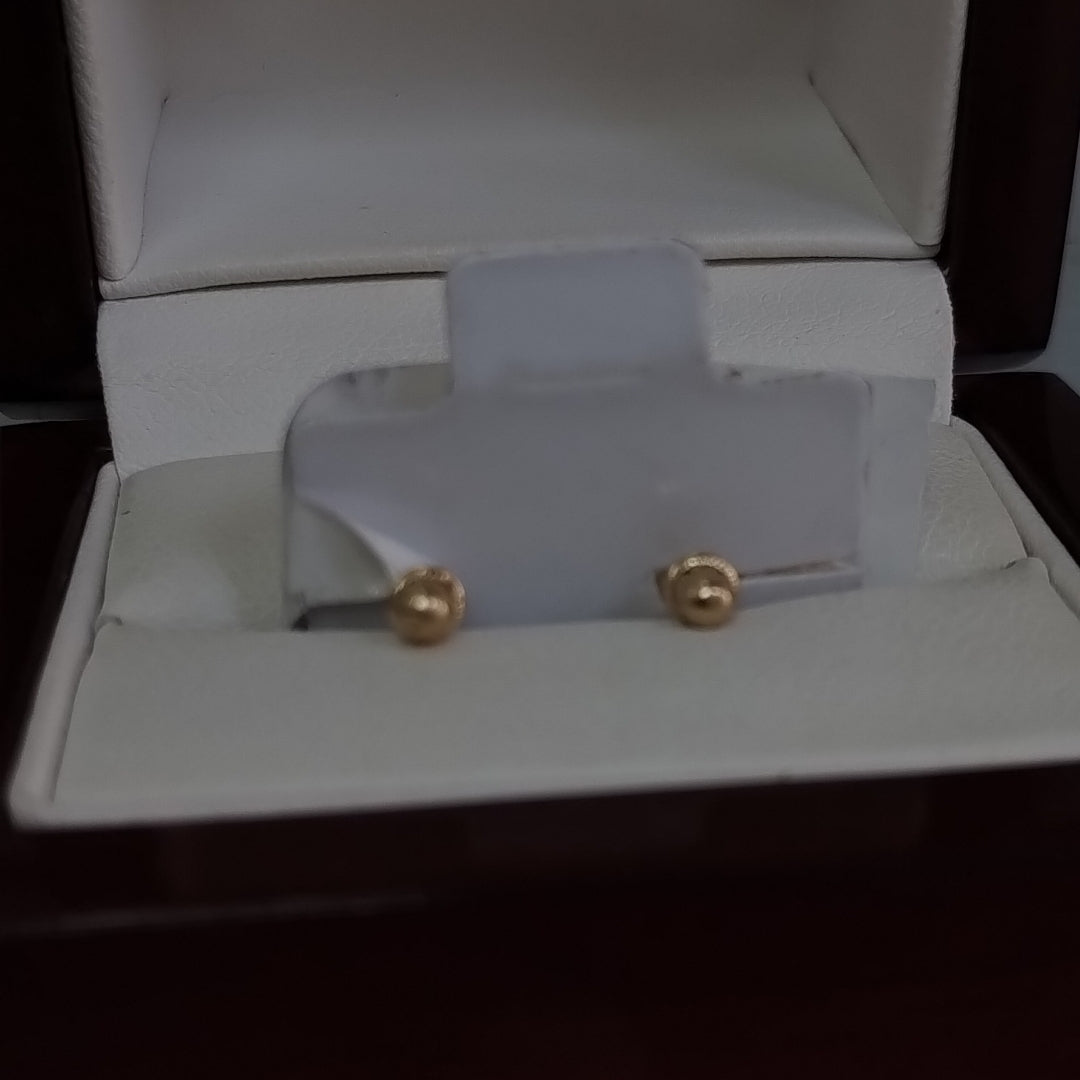 BROQUELES ORO 14K 1 (NUEVO)