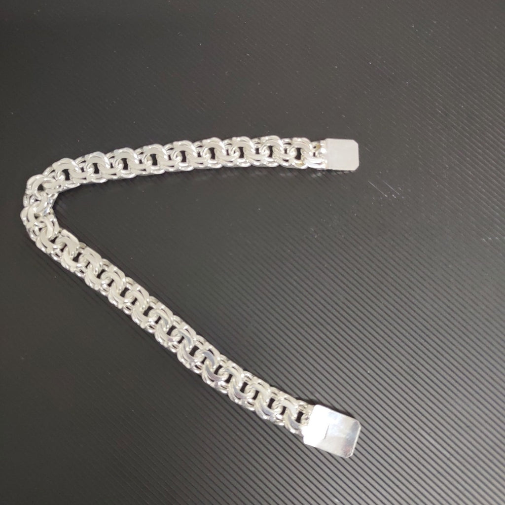 PULSERA TEJIDO ESPECIAL PLATA .925 34G (NUEVO)