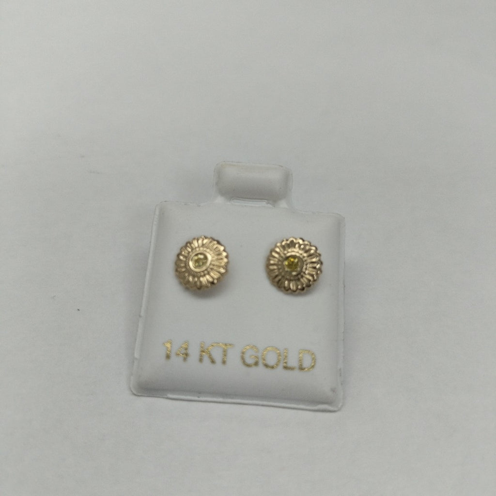 BROQUELES ORO 14K 1 (NUEVO)