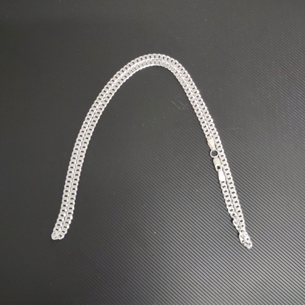 CADENA BARBADA PLATA .925 13.1G (NUEVO)