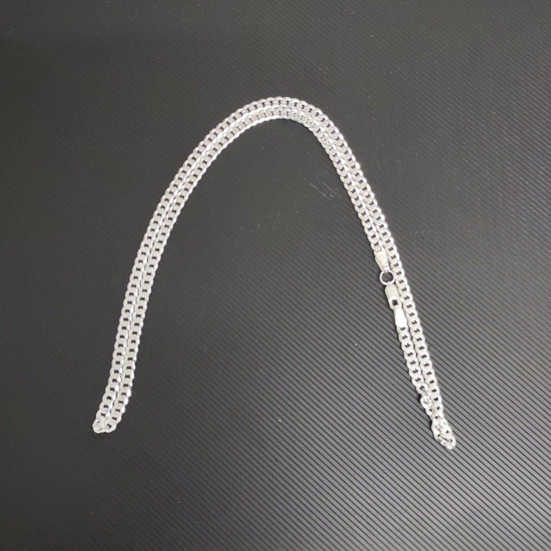 CADENA BARBADA PLATA .925 13.1G (NUEVO)