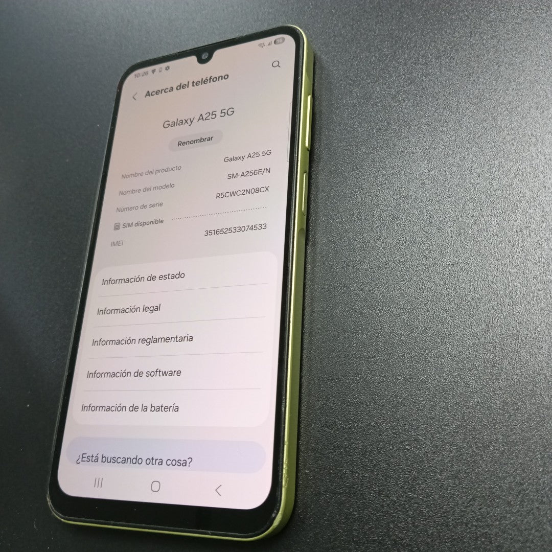CELULAR SAMSUNG GALAXY A25 5G SM-A256E/N (2023) 128 GB 6 GB RAM (SEMINUEVO)